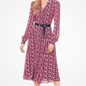 Michael Kors Carnation Georgette Shirtdress
